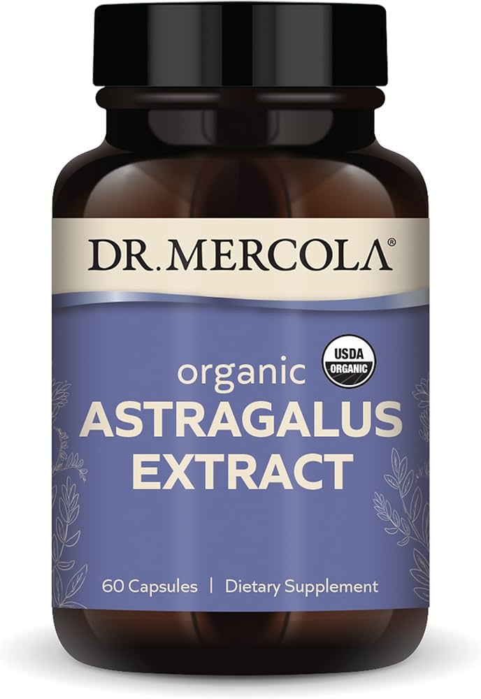 Organic Astragalus Extract (60 per Bottle): 30-Day Supply
