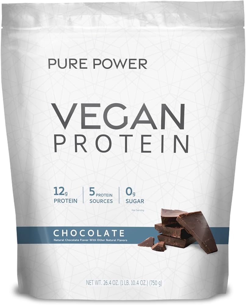 Pure Power Vegan Protein - Chocolate (30 Servings): 1 Bag