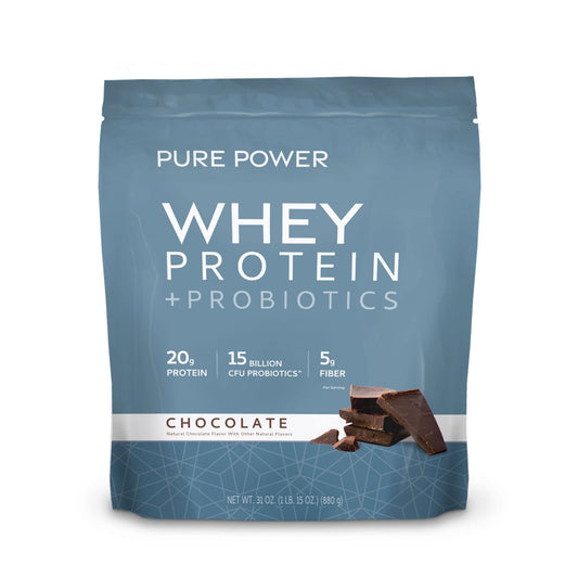 Pure Power Whey Protein + Probiotics - Chocolate